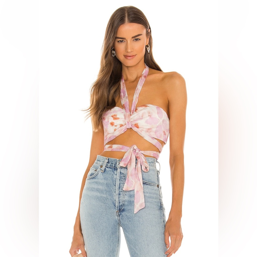 Revolve X House of Harlow 1960 Tammy Top With Watercolor Floral Print